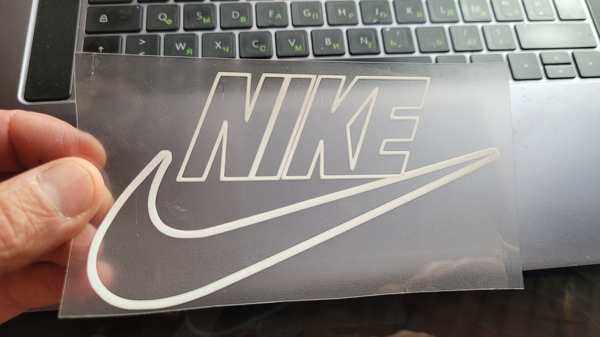 Nike Contour Outline Logo Iron On Sticker Heat Transfer Customeazy