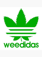 Load image into Gallery viewer, Adidas marijuana leaves Logo Iron-on Sticker (heat transfer)