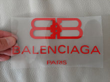 Load image into Gallery viewer, Balenciaga Logo Iron-on Sticker (heat transfer)