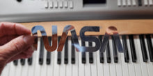Load image into Gallery viewer, Logo Nasa iron on silver