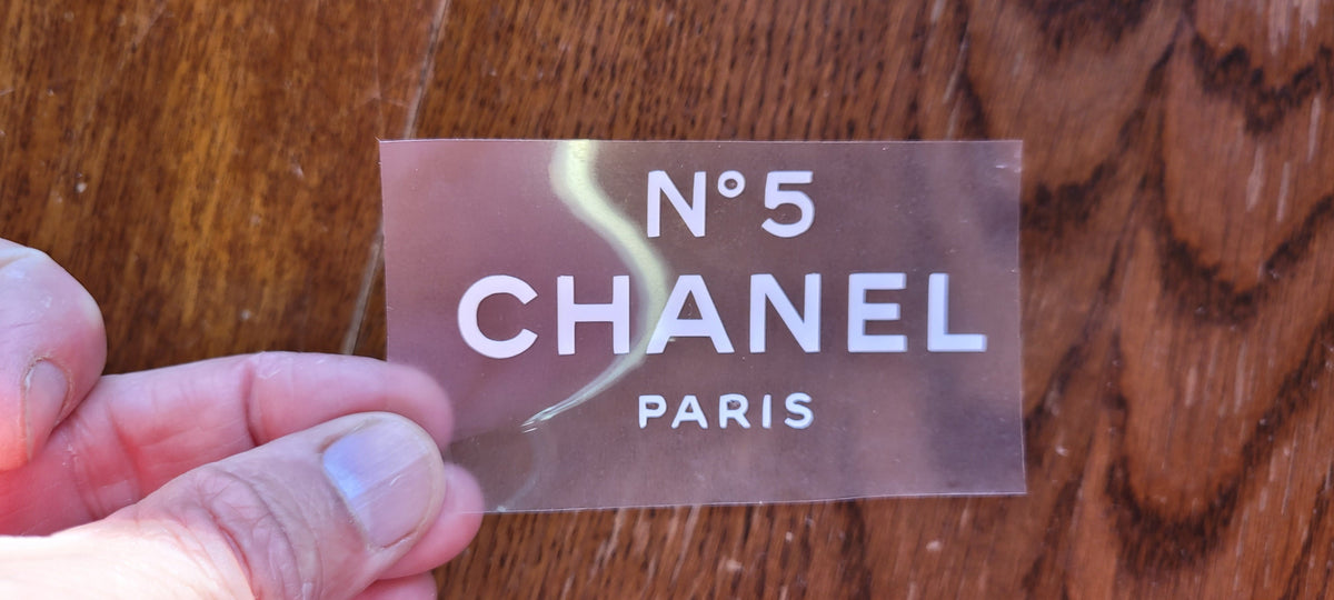 Black Chanel logo, Chanel No. 5 T-shirt Decal Sticker, chanel