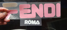 Load image into Gallery viewer, Fendi  x Fila Collab Logo Sticker Iron on