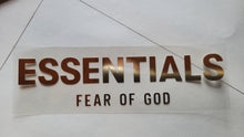 Load image into Gallery viewer, Fear of God x Essentials Collab Logo Iron-on Sticker (heat transfer)