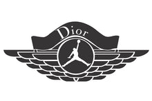 Load image into Gallery viewer, Jordan x Dior Collab Logo Iron-on Sticker (heat transfer)