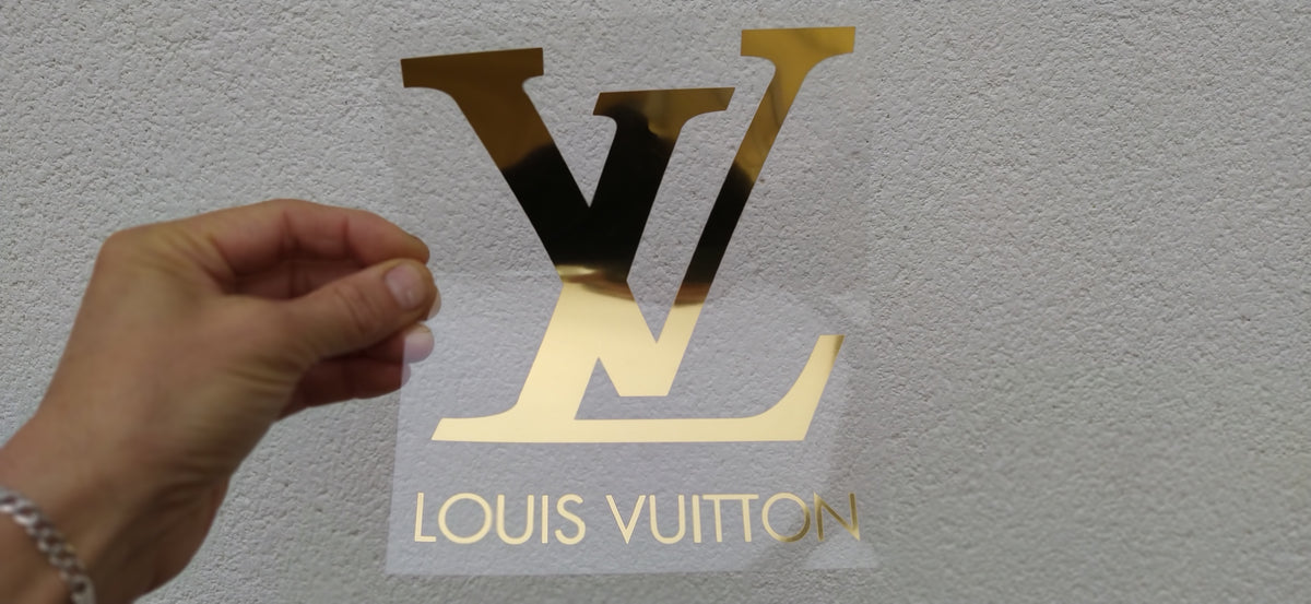 Louis Vuitton Dripping Logo Iron On Heat Transfer Vinyl HTV by