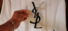 Load image into Gallery viewer, Emblem YSL Yves Saint Laurent Logo Iron-on Sticker (heat transfer))