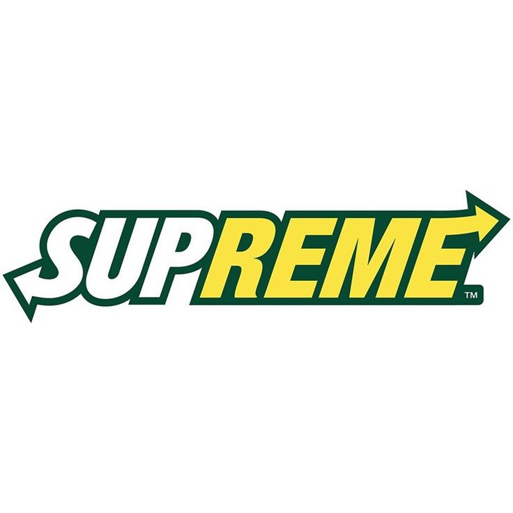 Supreme x Subway Logo Iron-On Patch – Full-Color Print