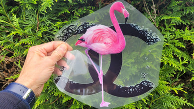Chanel Pink Flamingo Big Color Logo