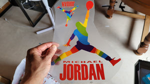 Jordan 1 Small + 1 Big Color Logo
