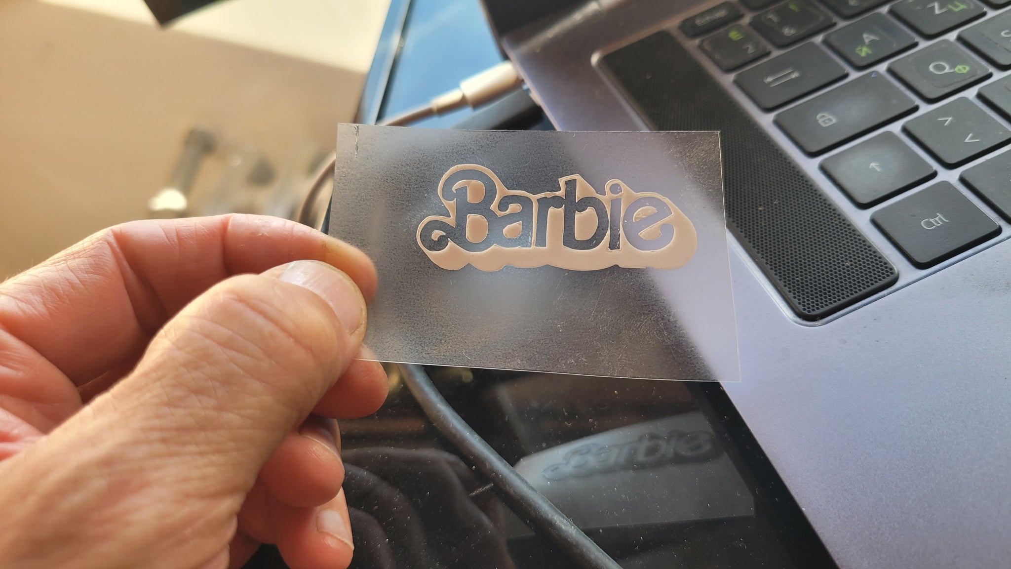 Barbie Patch Logo Iron-on Sticker (heat transfer) – Customeazy
