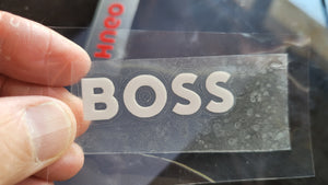 NEW Hugo Boss Logo Iron-on Sticker (heat transfer)