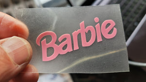 Barbie Logo Iron-on Sticker (heat transfer)