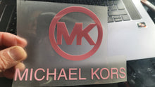 Load image into Gallery viewer, MK Michael Kors Brand Logo Iron-on Decal (heat transfer)