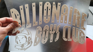 Billionaire boys club  Logo Iron-on Sticker (heat transfer)