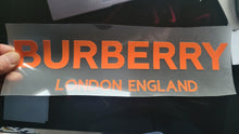 Load image into Gallery viewer, Burberry London Logo Iron-on Sticker (heat transfer)