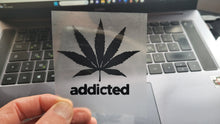Load image into Gallery viewer, Adidas marijuana leaves Addicted  Logo Iron-on Sticker (heat transfer)