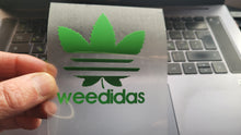 Load image into Gallery viewer, Adidas marijuana leaves Logo Iron-on Sticker (heat transfer)