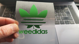 Adidas marijuana leaves Logo Iron-on Sticker (heat transfer)