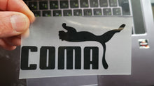 Load image into Gallery viewer, Puma Coma humor Iron-on T-shirt Sticker (heat transfer)