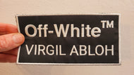 Off White BIG Embroidered patch Logo
