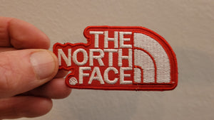 Embroidered patch North Face Logo RED