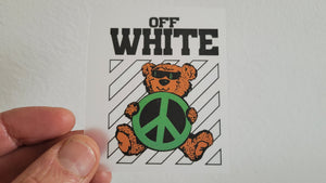 Small Full-Color Off white Logo Transfer