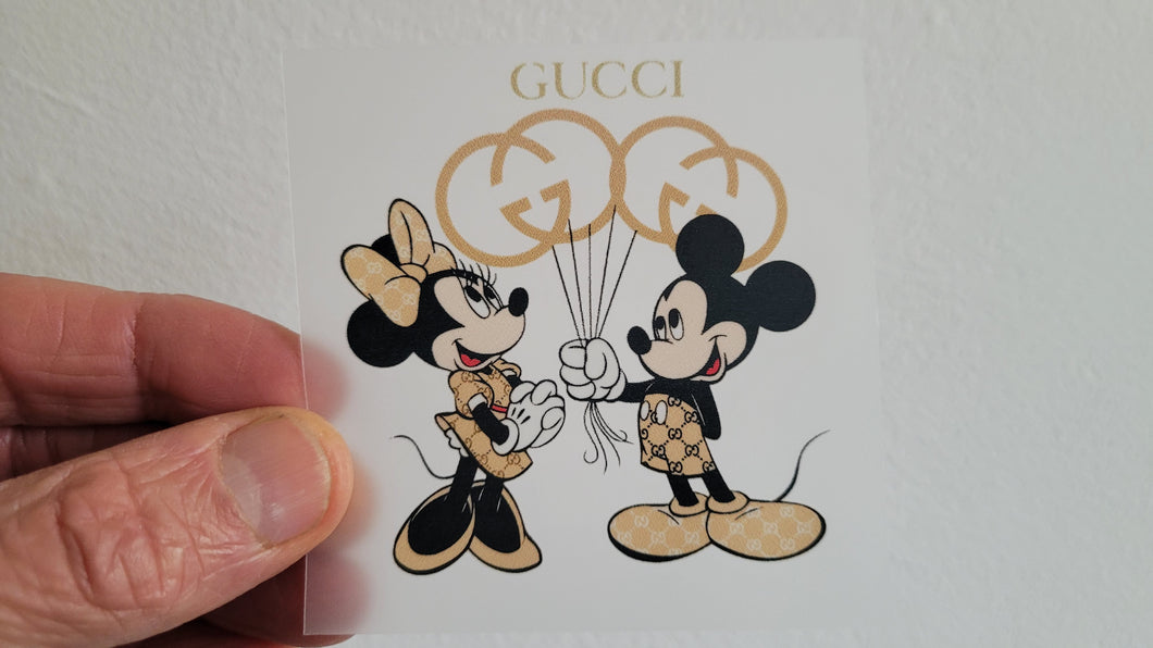 Small Full-Color Gucci Mini vs Mikey Logo Transfer
