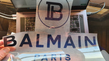 Load image into Gallery viewer, Balmain Brand Logo Iron-on Decal (heat transfer)