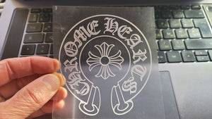 Chrome Hearts logo Sticker Iron-on (heat transfer)