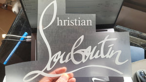 Louboutain logo Sticker Iron-on (heat transfer)