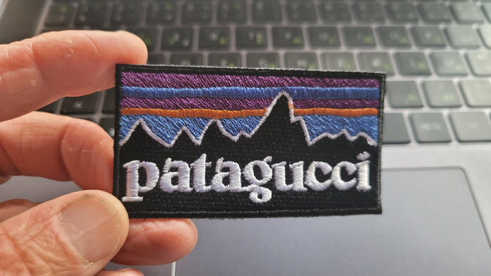 Patagonia x Gucci Embroidered patch Logo (heat apply)
