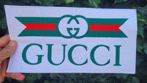 Gucci Embroidered patch Logo (heat applying)