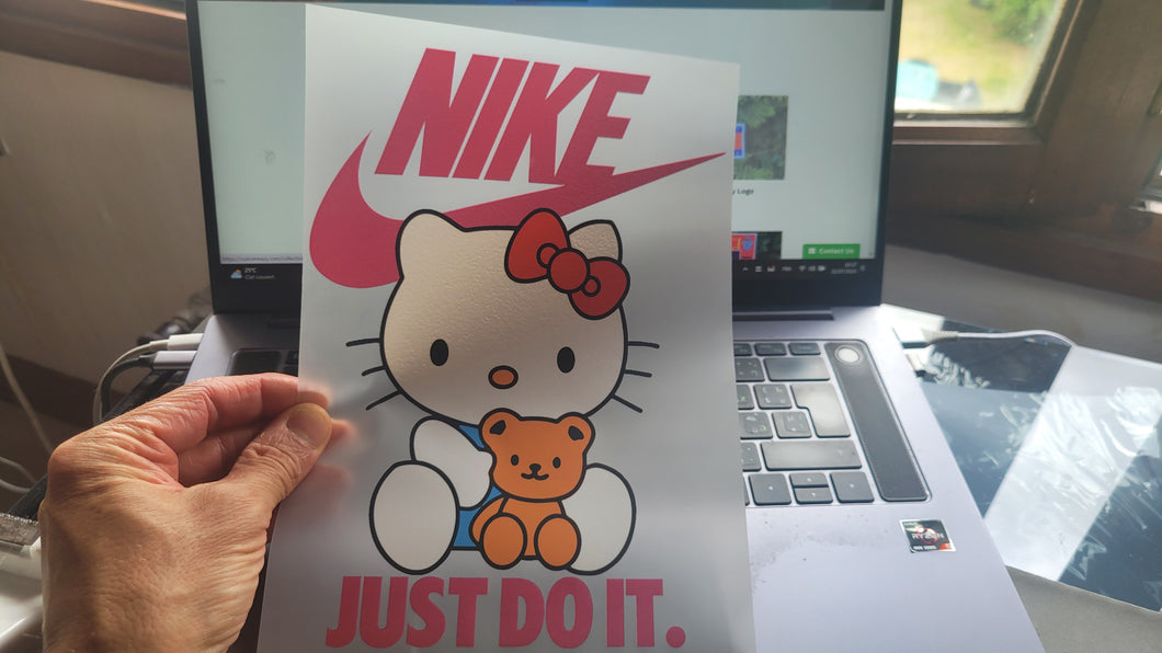 Nike x Hello Kitty Color Logo (heat apply)