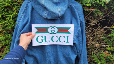 Gucci Embroidered patch Logo (heat applying)