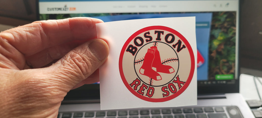 Red Sox colored Logo Iron-on (heat transfer)