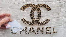 Load image into Gallery viewer, SALE! Chanel Leopard Logo Iron-on Sticker (heat transfer)