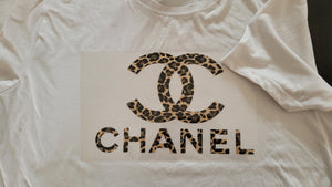 SALE! Chanel Leopard Logo Iron-on Sticker (heat transfer)