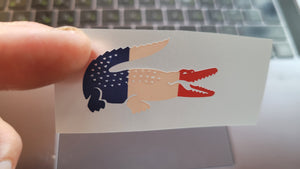 Lacoste flag colored Logo Iron-on (heat transfer)