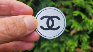 Chanel Logo – Real Leather Iron-On Patch