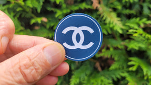 Chanel Logo – Real Leather Iron-On Patch