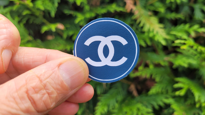 Chanel Logo – Real Leather Iron-On Patch