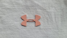 Load image into Gallery viewer,  Pink Under Armour logo leather iron on patch