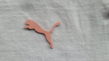 Load image into Gallery viewer, Pink Puma logo leather iron on patch