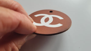 NEW!!! Real Leather Keychain Logo