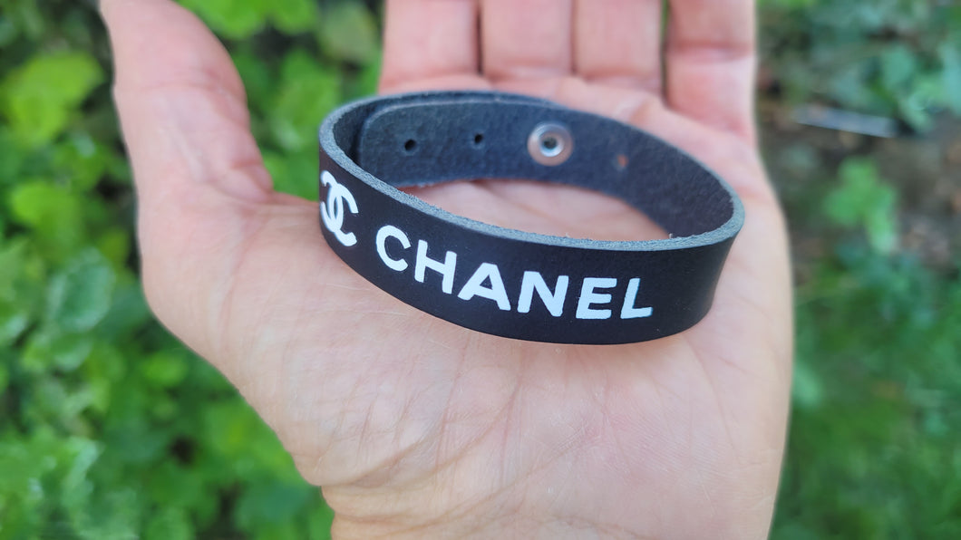 NEW!!! Real Leather  Bracelet Custom and Brand Logo