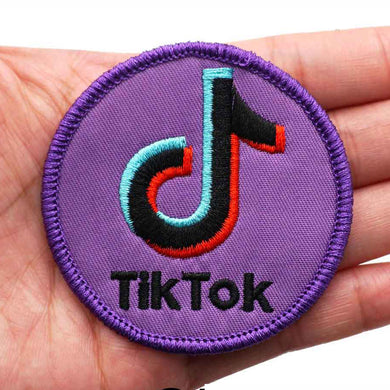 TIK TOK  PHATCH BA89-1 Embroidered Patch - Heat Apply