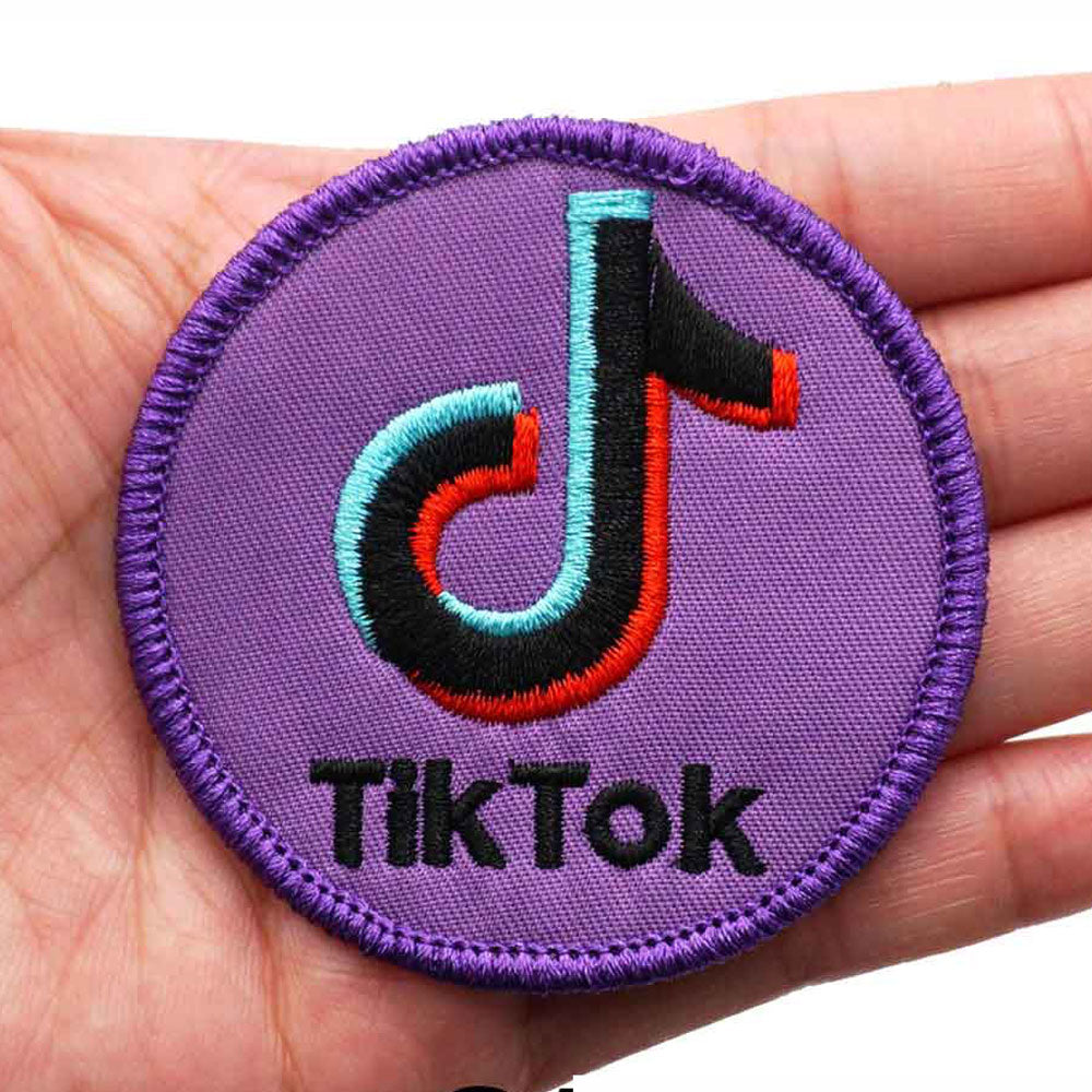 TIK TOK  PHATCH BA89-1 Embroidered Patch - Heat Apply