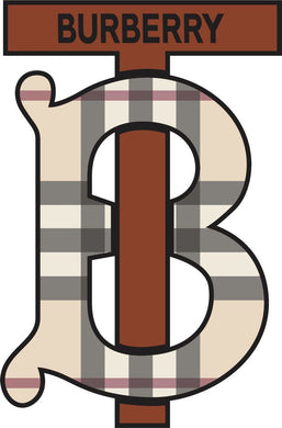 Burberry Logo Iron-On Patch – Full-Color Print