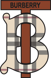 Burberry Logo Iron-On Patch – Full-Color Print