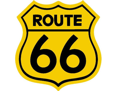 Route 66 Logo Iron-On Patch – Full-Color Print